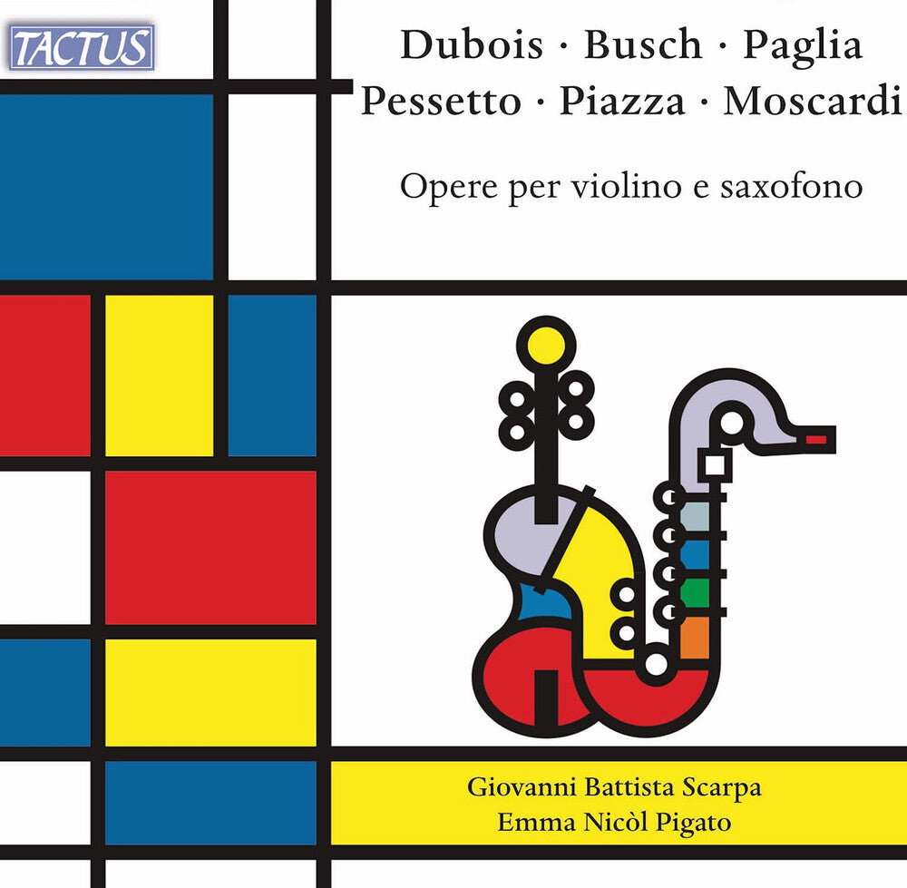 the album cover for Giovanni Scarpa  Battista - Works For Vn & Saxophone