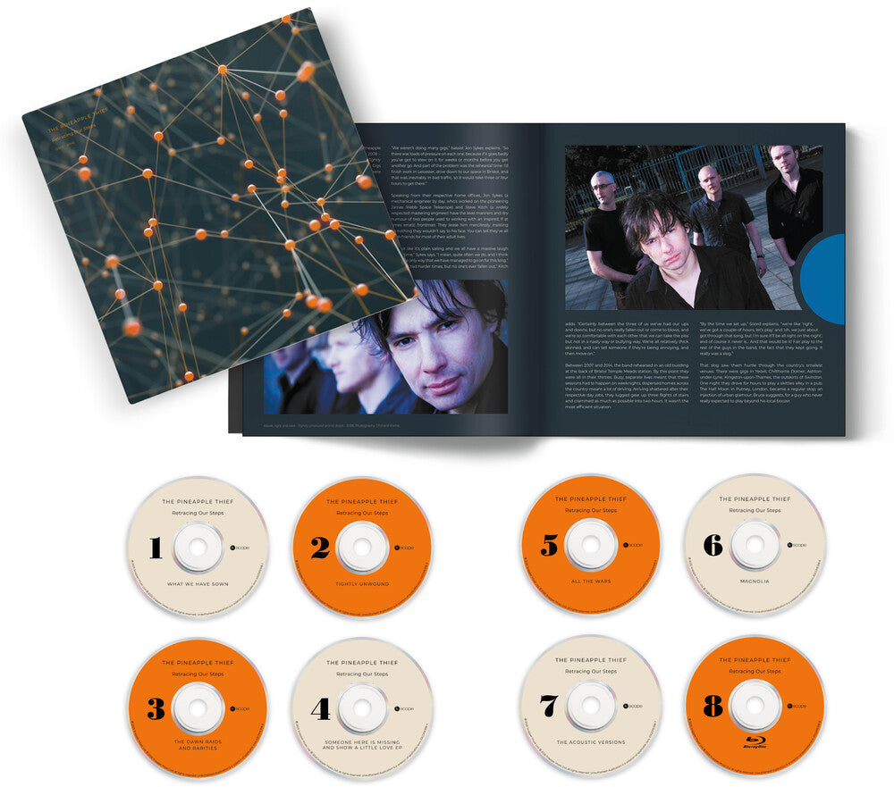 the album cover for Pineapple Thief - Retracing Our Steps (Box) (Hcvr) (Wbr) (Uk)