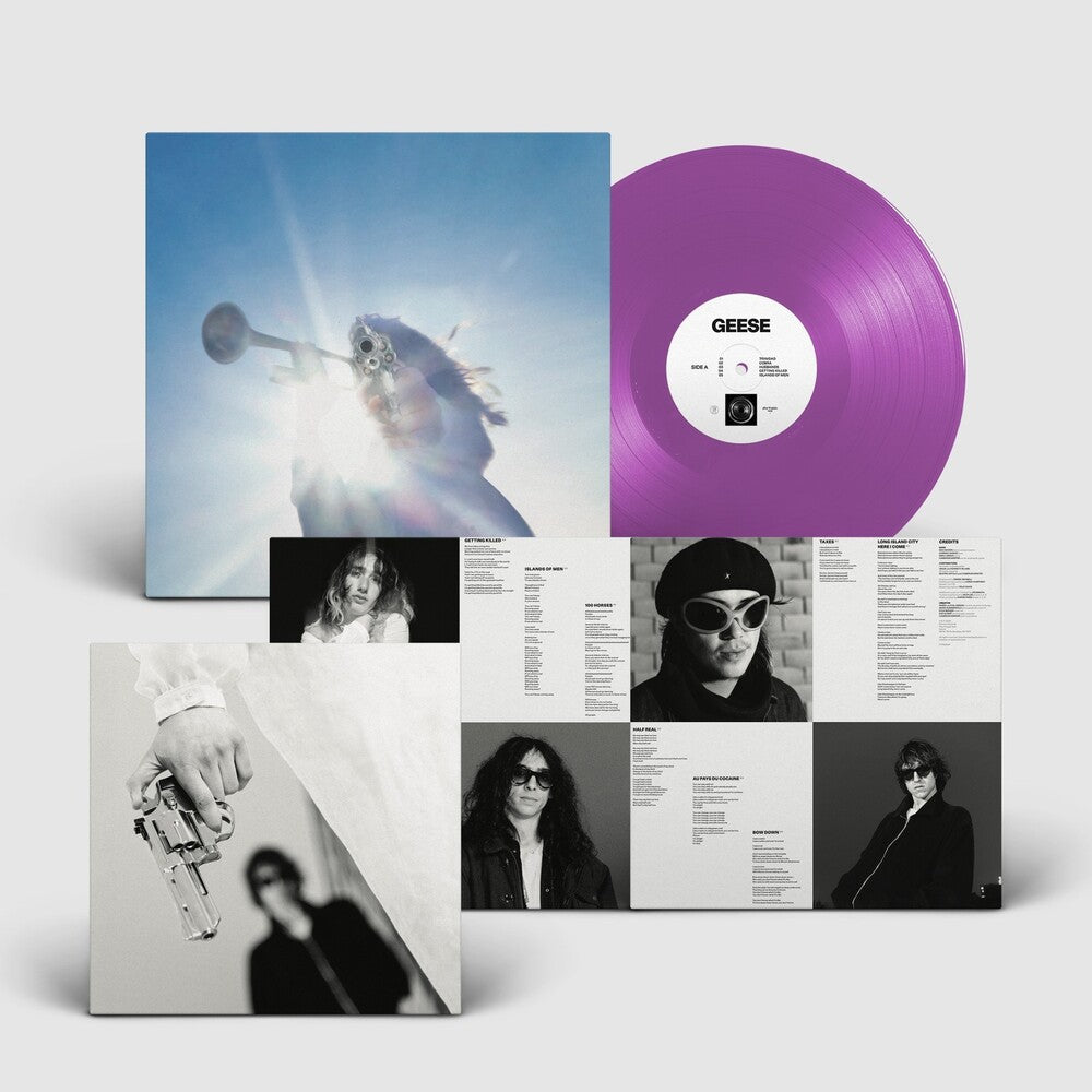the album cover for Geese - Getting Killed [Indie Exclusive Semi-Transparent Violet LP]