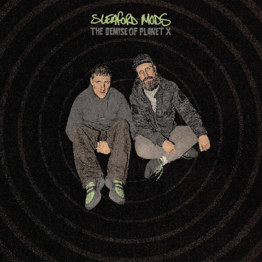 the album cover for Sleaford Mods - Demise Of Planet X [Green and Black]