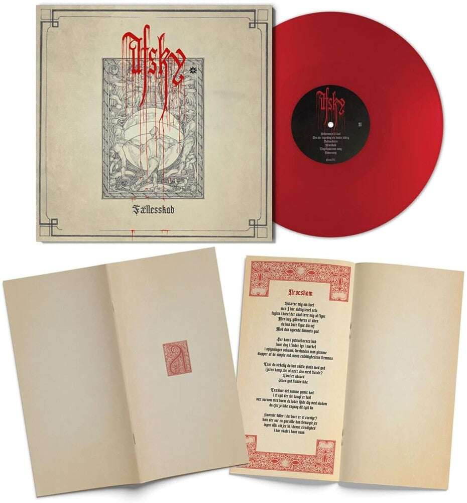 the album cover for Afsky - Faellesskab [Red Colored Vinyl]