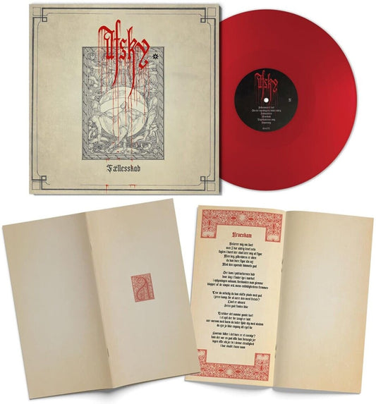 the album cover for Afsky - Faellesskab [Red Colored Vinyl]