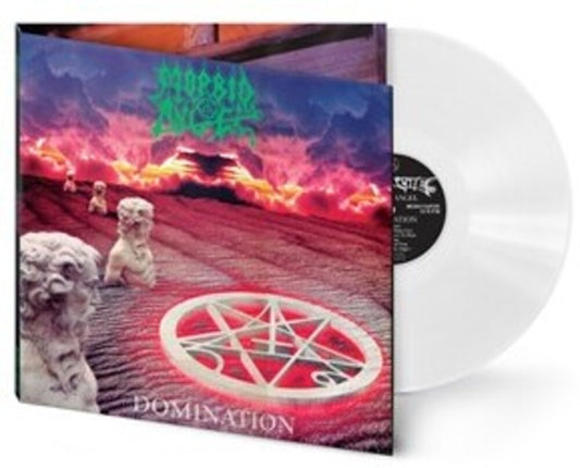 the album cover for Morbid Angel - Domination - White Vinyl [Colored Vinyl] (Wht) (Uk)