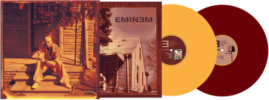 the album cover for Eminem - Marshall Mathers Lp [Colored Vinyl] (Gol) [Limited Edition] [180 Gram] (Red)