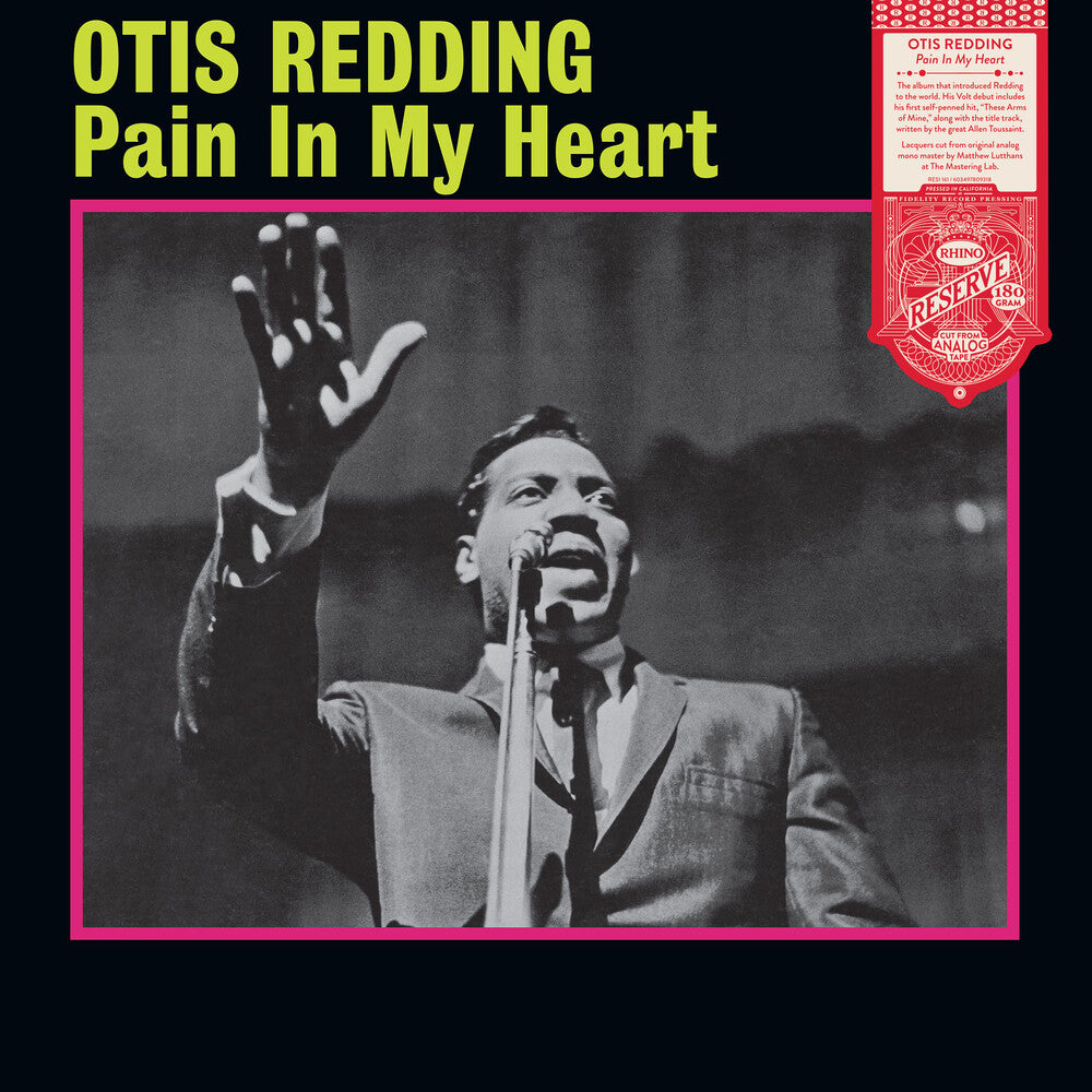 the album cover for Otis Redding - Pain In My Heart (Rhino Reserve)