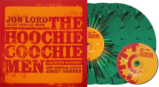 the album cover for Jon Lord  / Hoochie Coochie Men / Barnes,Jimmy - Live At The Basement - Splatter Vinyl + Cd (W/Cd)