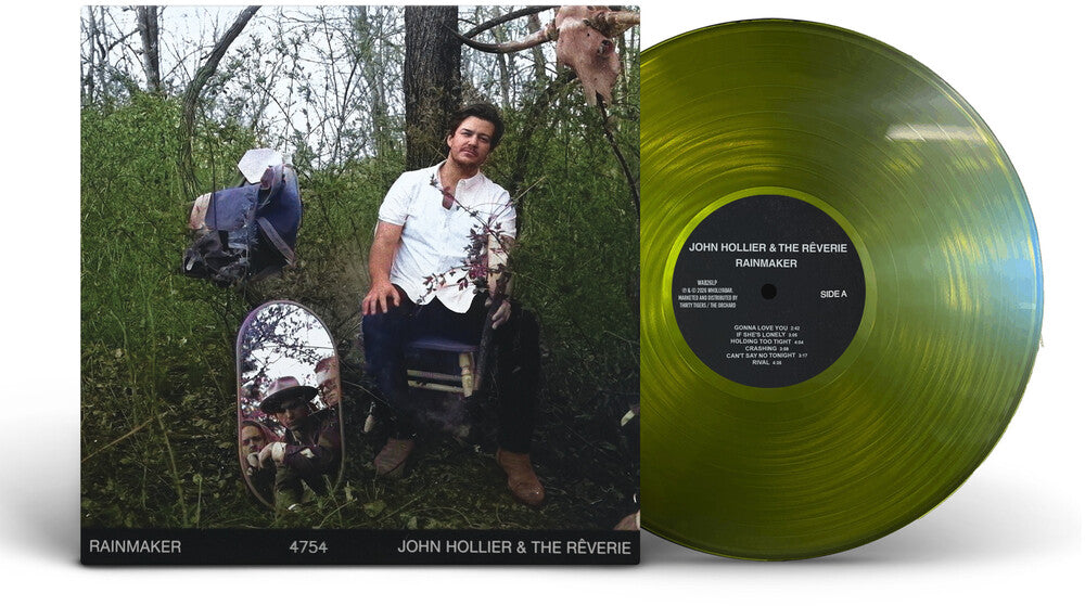 the album cover for John Hollier & The Reverie - Rainmaker [Translucent Green]