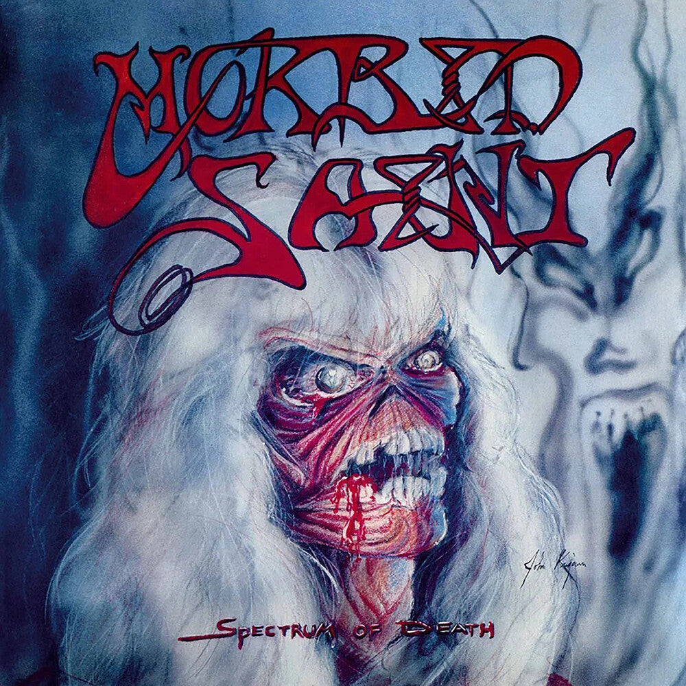 the album cover for Morbid Saint - Spectrum Of Death [Indie Exclusive] [Colored Vinyl] [Indie Exclusive]