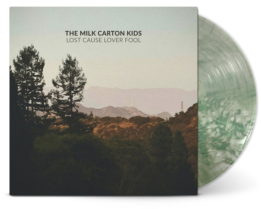 the album cover for The Milk Carton Kids - Lost Cause Lover Fool [Indie Exclusive Iridescent Green]