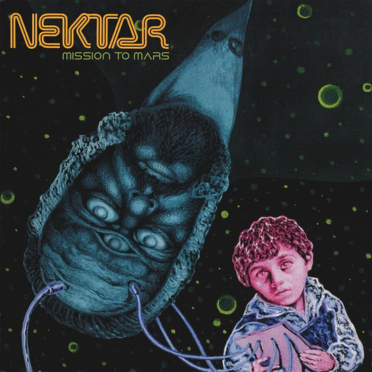 the album cover for Nektar - Mission To Mars (Aqu) [Colored Vinyl] [Limited Edition] [Indie Exclusive]