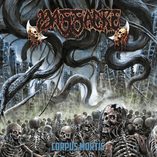 the album cover for Massacre - Corpus Mortis [Colored Vinyl] [Clear Vinyl] [Limited Edition]