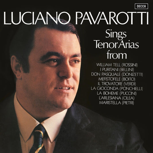 the album cover for Luciano Pavarotti - Sings Tenor Arias From Italian Opera