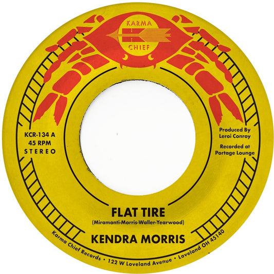 the album cover for Kendra Morris - Flat Tire