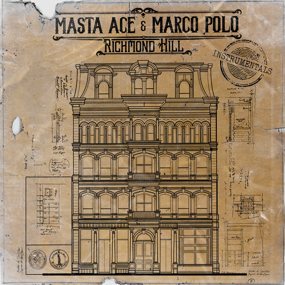 the album cover for Masta Ace & Marco Polo - Richmond Hill - Instrumentals