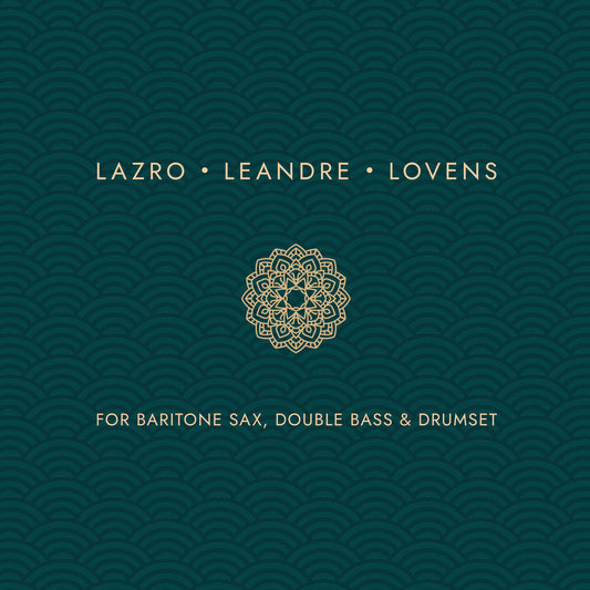 the album cover for Daunik Lazro - For Baritone Sax Double Bass And Drumset