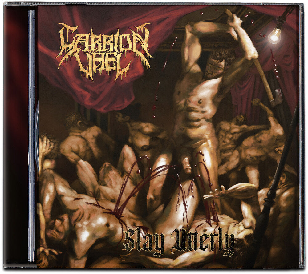 the album cover for Carrion Vael - Slay Utterly [Colored Vinyl] (Red)