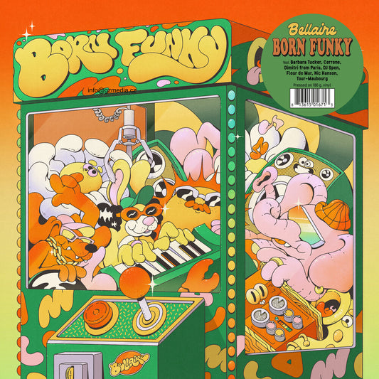 the album cover for Bellaire - Born Funky