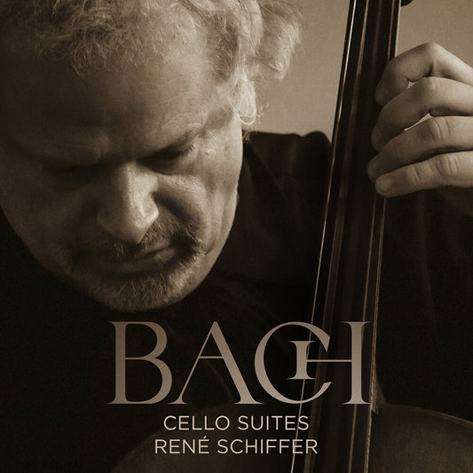 the album cover for Rene Schiffer - J.S. Bach: Cello Suites