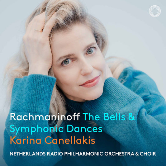 the album cover for Karina Canellakis - Rachmaninoff: Bells & Symphonic Dances