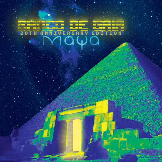 the album cover for Banco De Gaia - Maya 20th Anniversary Edition
