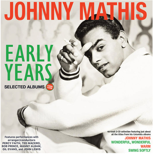 the album cover for Johnny Mathis - Early Years: Selected Albums 1956-58
