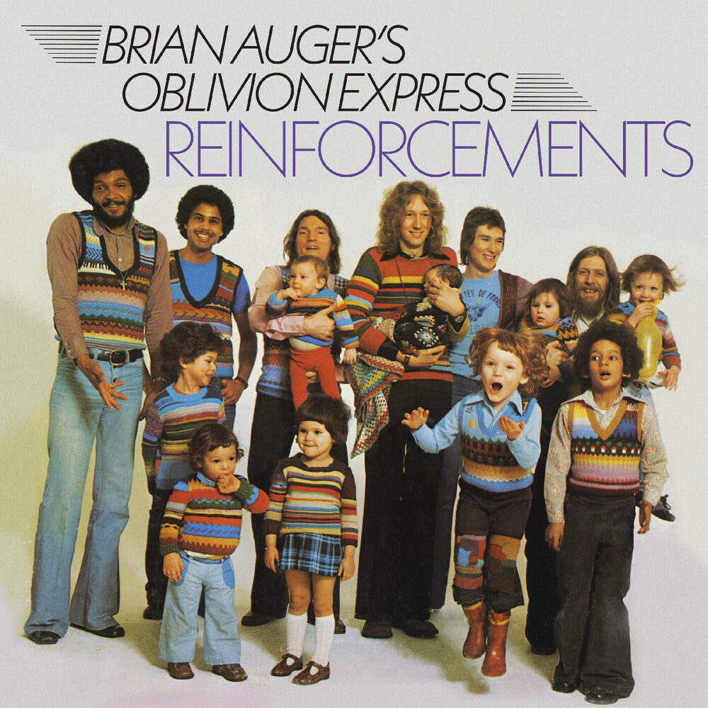 the album cover for Brian Oblivion Express Auger - Reinforcements