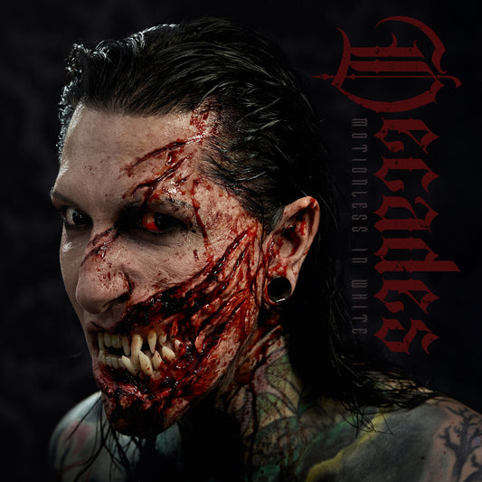 the album cover for Motionless In White - Decades (red Vinyl)