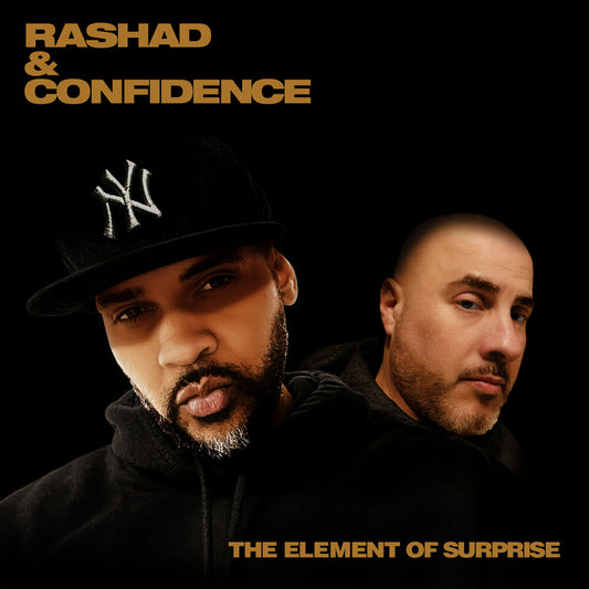 the album cover for Rashad & Confidence - Element of Surprise (2lp)
