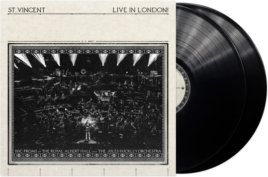 the album cover for St. Vincent / Jules Buckley - LIVE IN LONDON! (BBC Proms at the Royal Albert Hall)