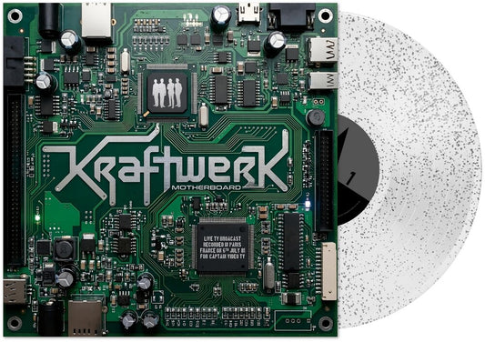 the album cover for Kraftwerk - Motherboard [Indie Exclusive] [Colored Vinyl] [Limited Edition] [Indie Exclusive]