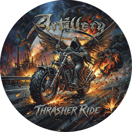 the album cover for Artillery - Thrasher Ride (picture Disc)