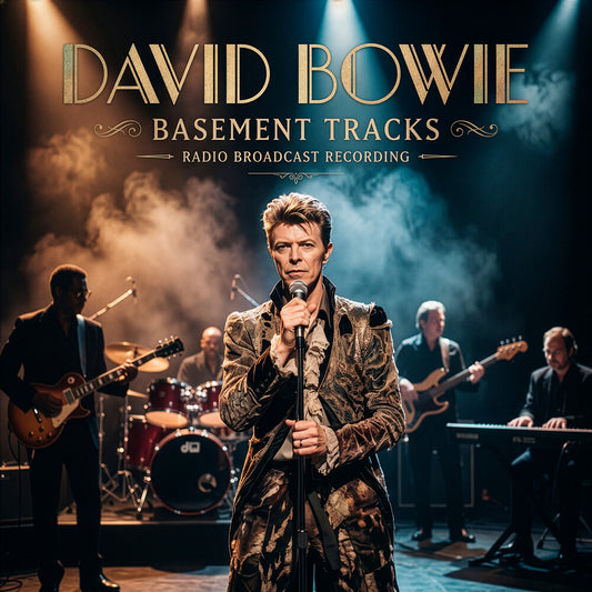 the album cover for David Bowie - Basement Tracks [Clear Vinyl]