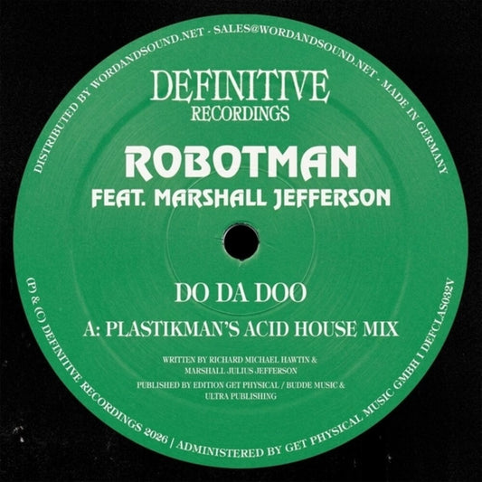 the album cover for Robotman Feat. Marshall Jefferson - Do Da Doo