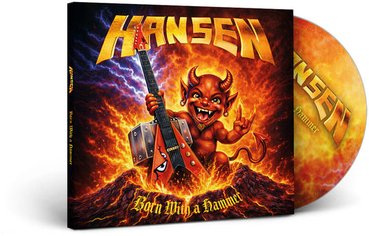 the album cover for Kai Hansen - Born With A Hammer
