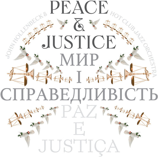 the album cover for John Hollenbeck - Peace And Justice
