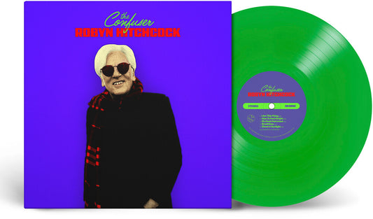 the album cover for Robyn Hitchcock - Confuser (lime Green Vinyl)