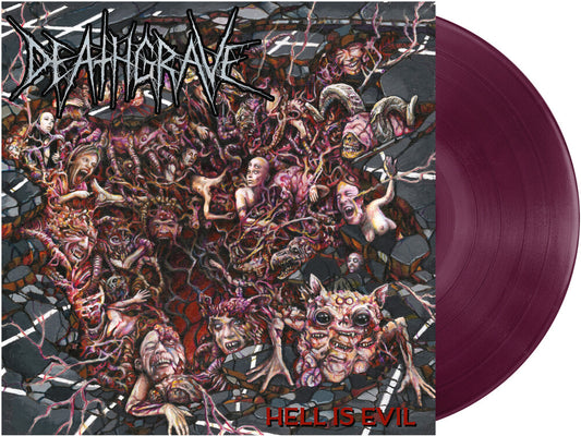 the album cover for Deathgrave - Hell Is Evil [Colored Vinyl] [Deluxe] [Limited Edition] (Purp) (Foem)