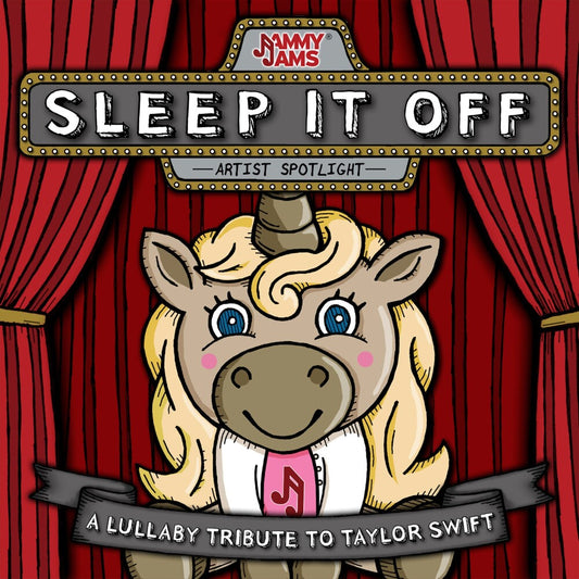the album cover for Jammy Jams - Sleep It Off: A Lullaby Tribute To Taylor Swift