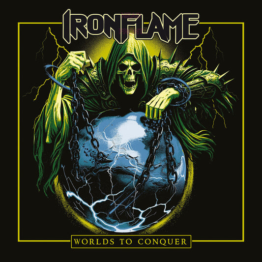 the album cover for Ironflame - Worlds To Conquer [Colored Vinyl]