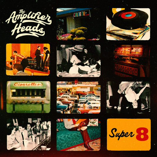 the album cover for Amplifier Heads - Super 8