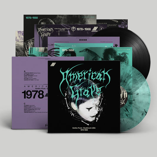 the album cover for American Grave (Gothic Punk / Deathrock Usa 78-88) - American Grave (Gothic Punk / Deathrock Usa 78-88)