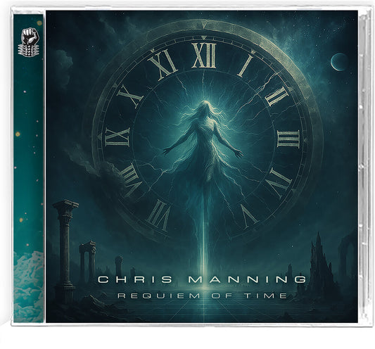 the album cover for Chris Manning - Requiem Of Time