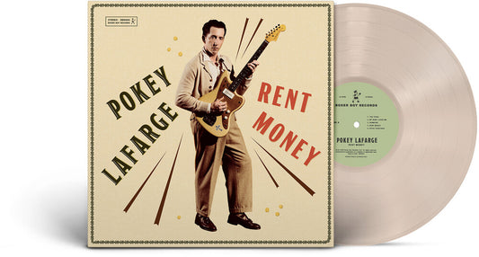 the album cover for Pokey LaFarge - Rent Money [Indie Exclusive] [Colored Vinyl] (Red) [Indie Exclusive]