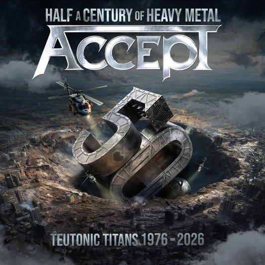the album cover for Accept - Teutonic Titans 1976-2026 (2lp)