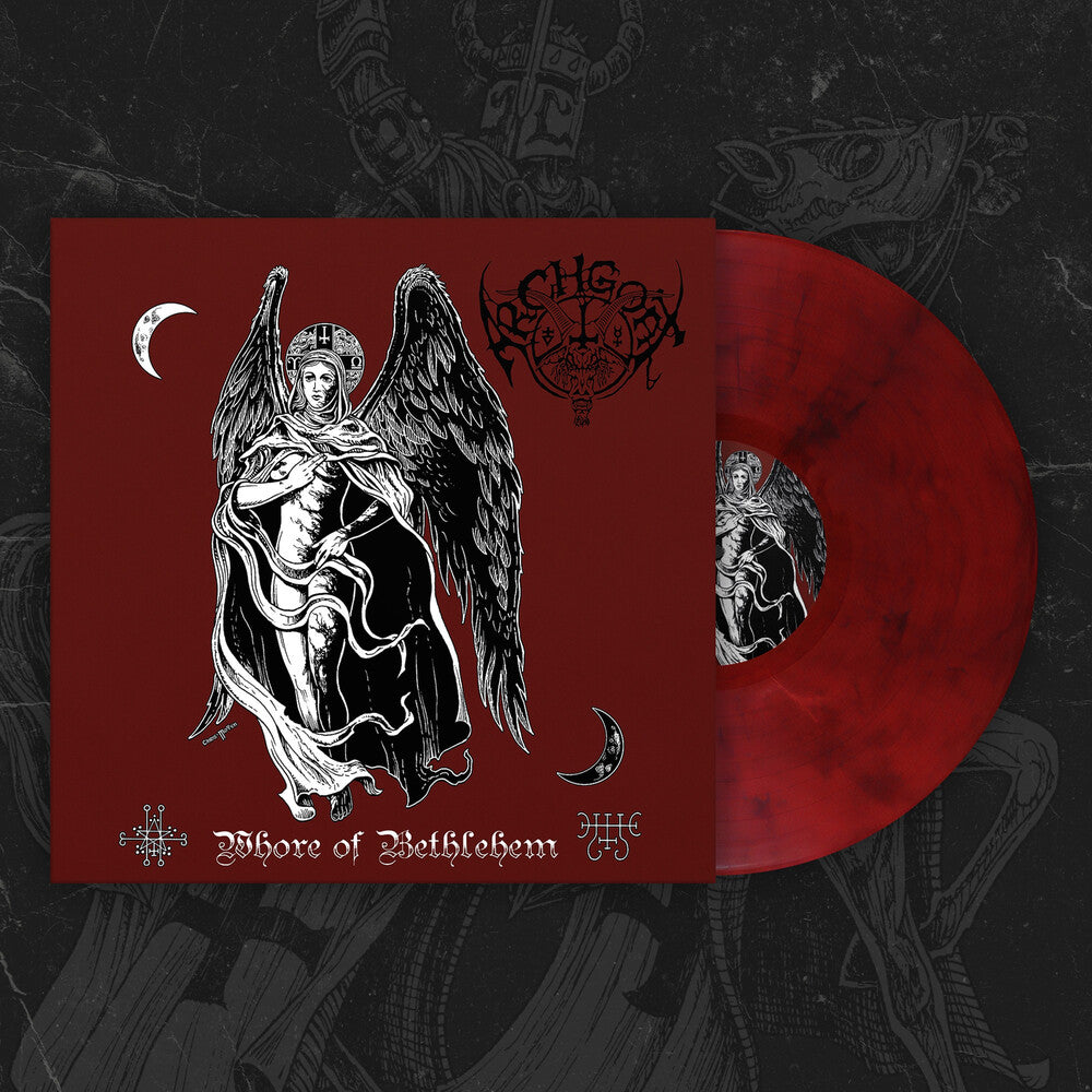 the album cover for Archgoat - Whore Of Bethlehem [Colored Vinyl] (Red)