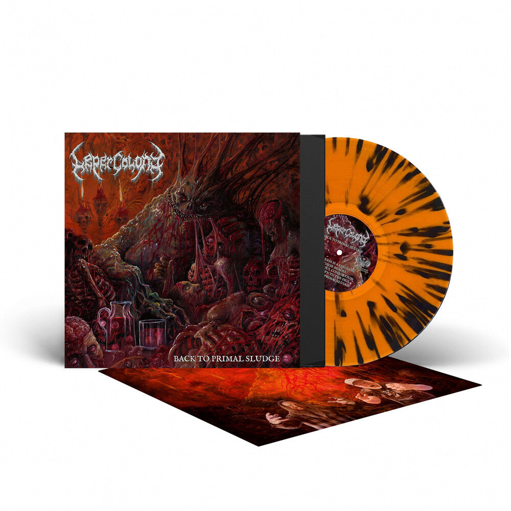 the album cover for Leper Colony - Back To Primal Sludge - Orange/Black (Blk) [Colored Vinyl]
