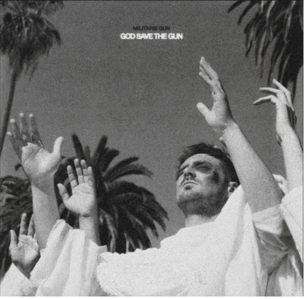 the album cover for Militarie Gun - God Save The Gun [Indie Exclusive White with Poster]
