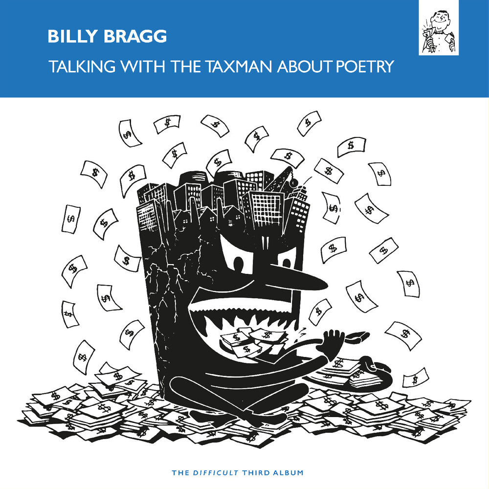 the album cover for Billy Bragg - Talking With The Taxman About Poetry