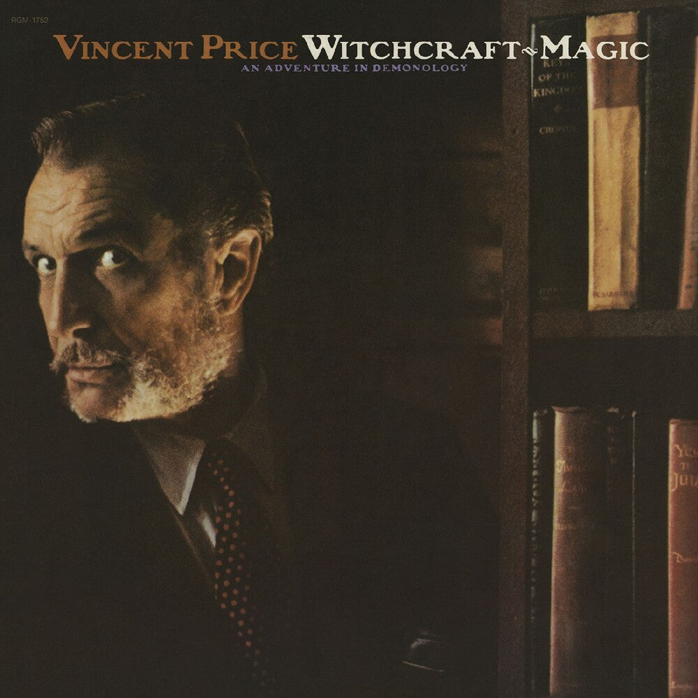 the album cover for Vincent Price - Witchcraft-Magic - Adventure In - Orange [Colored Vinyl]