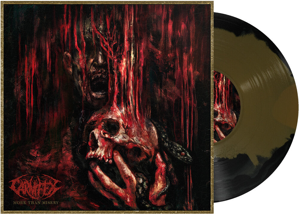 the album cover for Carnifex - More Than Misery [Gold + Black Side A/B Colored]